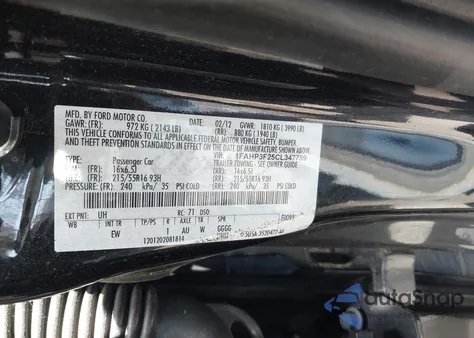 2012 Ford Focus Se from USA, damaged, VIN 1FAHP3F25CL347759